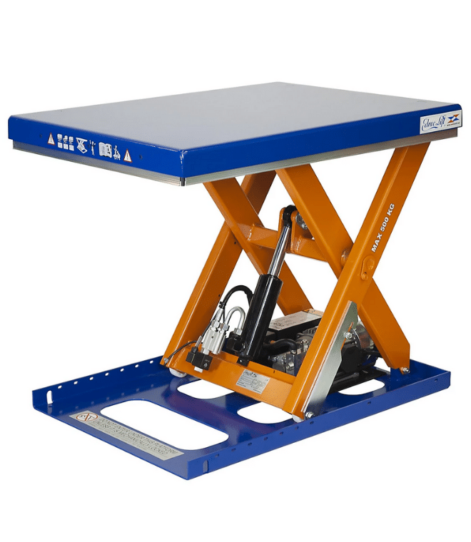 standard lifting table