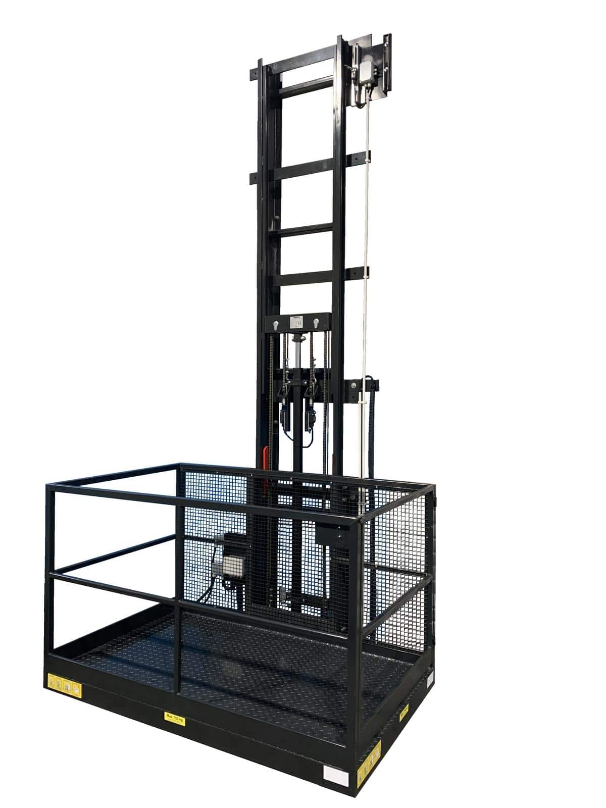 Column jack with one mast